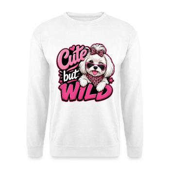 Malteser - Unisex Pullover - Weiß - Vorne - Alina (178cm) & Michal (187cm)