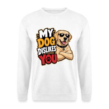 Labrador Retriever - Unisex Pullover - Weiß - Vorne - Alina (178cm) & Michal (187cm)