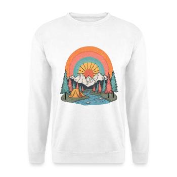 Sunny side - Unisex Pullover - Weiß - Vorne - Alina (178cm) & Michal (187cm)