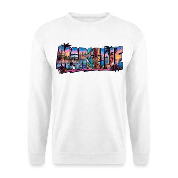 Marseille - Unisex Pullover - Weiß - Vorne - Alina (178cm) & Michal (187cm)