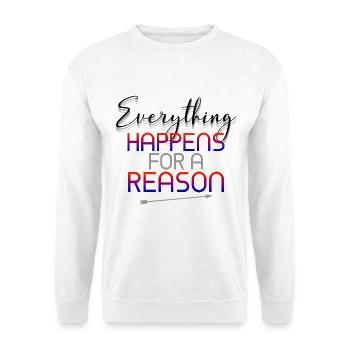 reason - Unisex Pullover - Weiß - Vorne - Alina (178cm) & Michal (187cm)