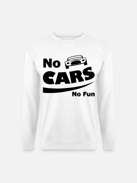 Spass und Autos - Unisex Pullover - Weiß