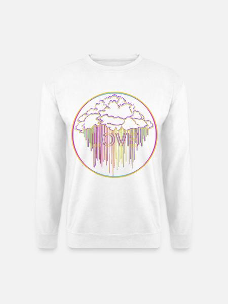 Bunte Wolke - Unisex Pullover - Weiß