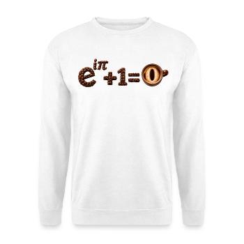 Die Identität des Euler Math Cafés - Unisex Pullover - Weiß - Vorne - Alina (178cm) & Michal (187cm)