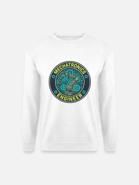 Mechatronik-Ingenieur Roboterarm-Abzeichen Geschenk - Unisex Pullover - Weiß