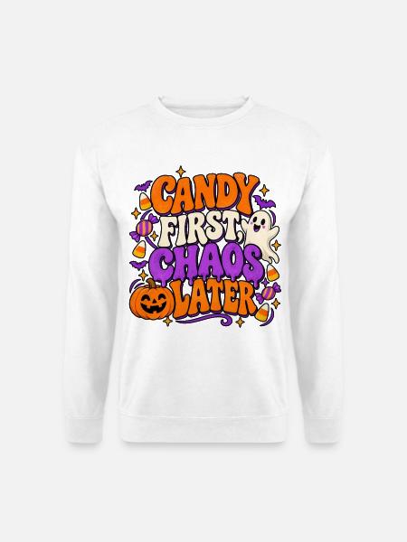 Halloween Spruch - Unisex Pullover - Weiß