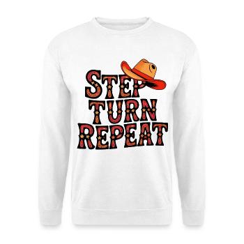 Country Dance - Unisex Pullover - Weiß - Vorne - Alina (178cm) & Michal (187cm)