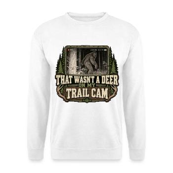 Bigfoot Wildkamera - Unisex Pullover - Weiß - Vorne - Alina (178cm) & Michal (187cm)