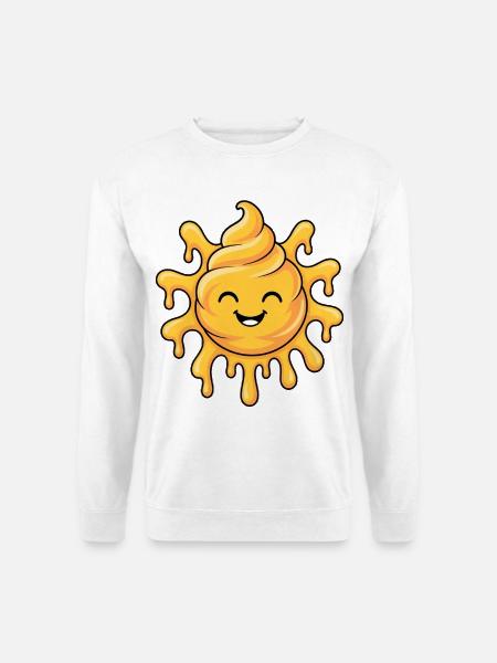 Soft-Serve Sun – Melting Sunshine - Unisex Pullover - Weiß