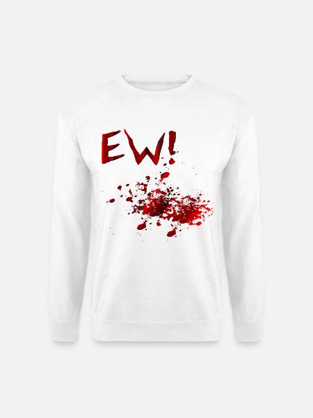 Halloween-Kostüm-Blutflecken - Unisex Pullover - Weiß