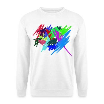Farben - Unisex Pullover - Weiß - Vorne - Alina (178cm) & Michal (187cm)