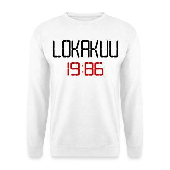 Suomi, syntymäpäivä 1986 Lokakuu - Unisex Pullover - Weiß - Vorne - Alina (178cm) & Michal (187cm)