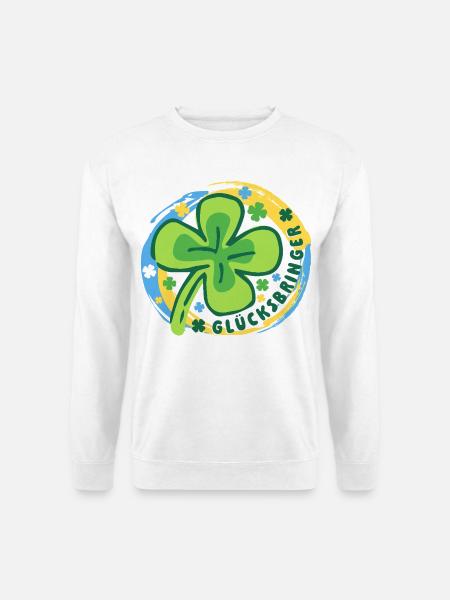 Glücksbringer Glück Mutmacher - Unisex Pullover - Weiß