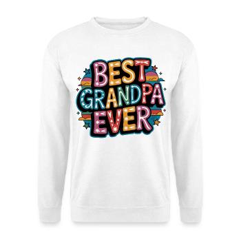 Bester Opa - Unisex Pullover - Weiß - Vorne - Alina (178cm) & Michal (187cm)