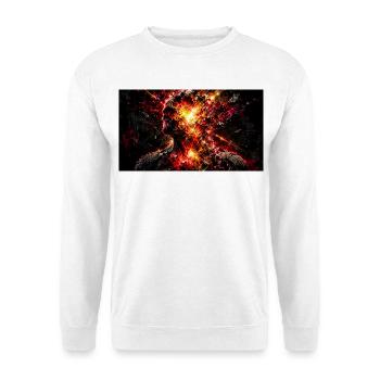 Das nackte Bewusstsein - Unisex Pullover - Weiß - Vorne - Alina (178cm) & Michal (187cm)