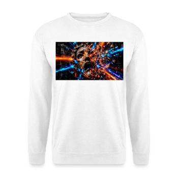 Das Zerbrechen der Persona - Unisex Pullover - Weiß - Vorne - Alina (178cm) & Michal (187cm)