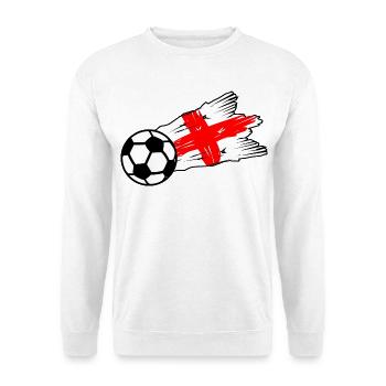 St Georg Kreuz Fußball Graffiti - Unisex Pullover - Weiß - Vorne - Alina (178cm) & Michal (187cm)