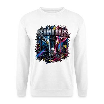 Ziege Hinterbars Neon - Unisex Pullover - Weiß - Vorne - Alina (178cm) & Michal (187cm)