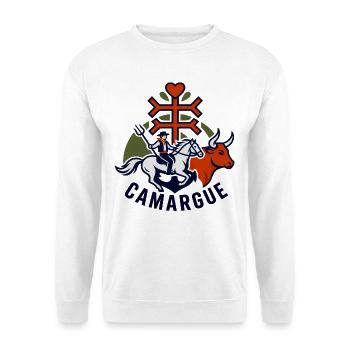Gardians Camargue Equestrian - Unisex Pullover - Weiß - Vorne - Alina (178cm) & Michal (187cm)
