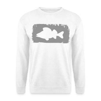Barsch im Farbstich - Unisex Pullover - Weiß - Vorne - Alina (178cm) & Michal (187cm)
