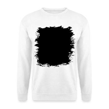 Grunge Textur Hintergrund (Used Look) - Unisex Pullover - Weiß - Vorne - Alina (178cm) & Michal (187cm)