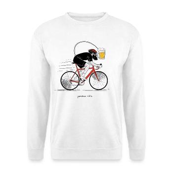 Perpetuum mobile - Unisex Pullover - Weiß - Vorne - Alina (178cm) & Michal (187cm)