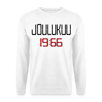 Finnland, Geburtstag im Dezember 1966 - Unisex Pullover - Weiß - Vorne - Alina (178cm) & Michal (187cm)