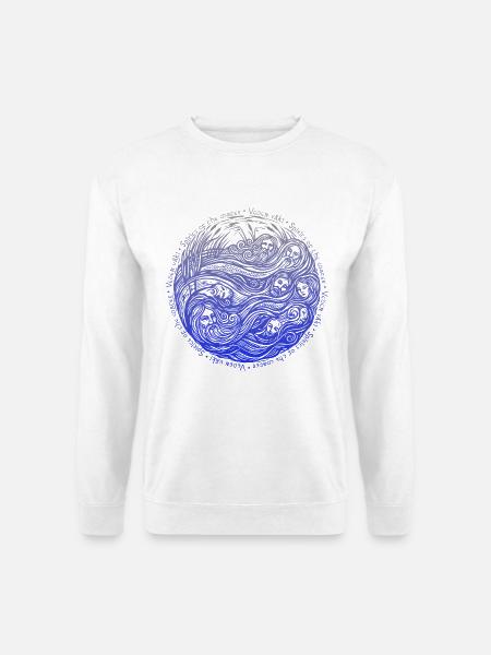 Geister des Wassers, Finnische Folklore - Unisex Pullover - Weiß