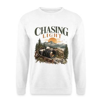 Chasing Light Fotografie - Unisex Pullover - Weiß - Vorne - Alina (178cm) & Michal (187cm)