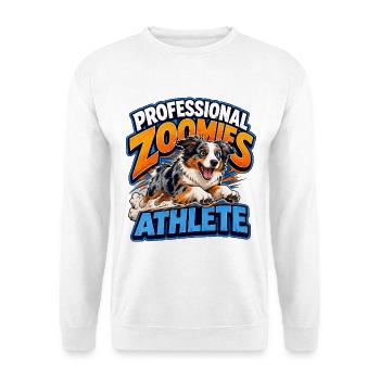 Australian Shepherd - Unisex Pullover - Weiß - Vorne - Alina (178cm) & Michal (187cm)