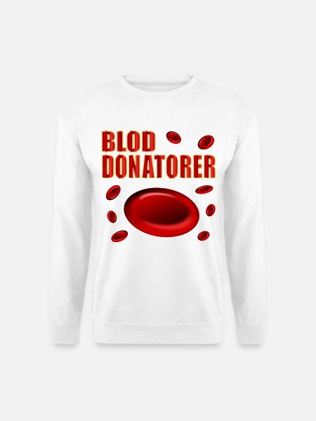Blutspender Englisch - Unisex Pullover - Weiß