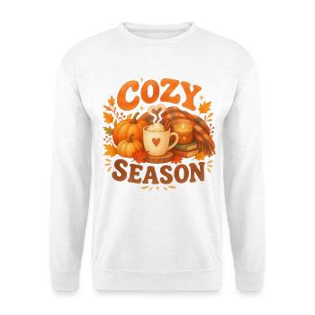 Herbst-Kokonsaison - Unisex Pullover - Weiß - Vorne - Alina (178cm) & Michal (187cm)