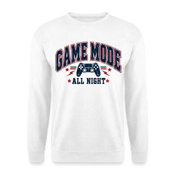 Retro Gaming Gamer - Unisex Pullover - Weiß - Vorne - Alina (178cm) & Michal (187cm)