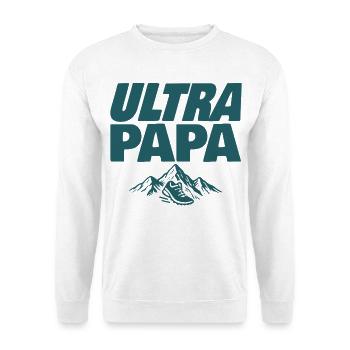 Ultra Papa Trail - Unisex Pullover - Weiß - Vorne - Alina (178cm) & Michal (187cm)