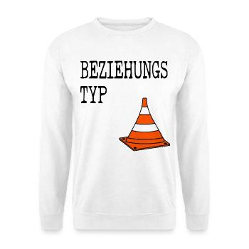 Beziehungstyp Pylone - Unisex Pullover - Weiß - Vorne - Alina (178cm) & Michal (187cm)