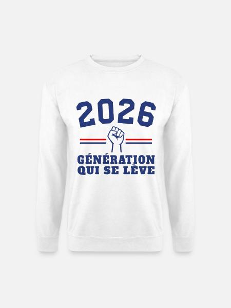 Aufstieg der Generation 2026 - Unisex Pullover - Weiß