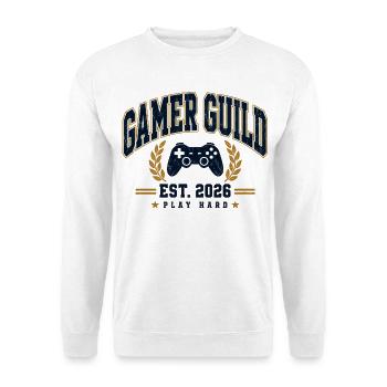 Gaming Club - Unisex Pullover - Weiß - Vorne - Alina (178cm) & Michal (187cm)