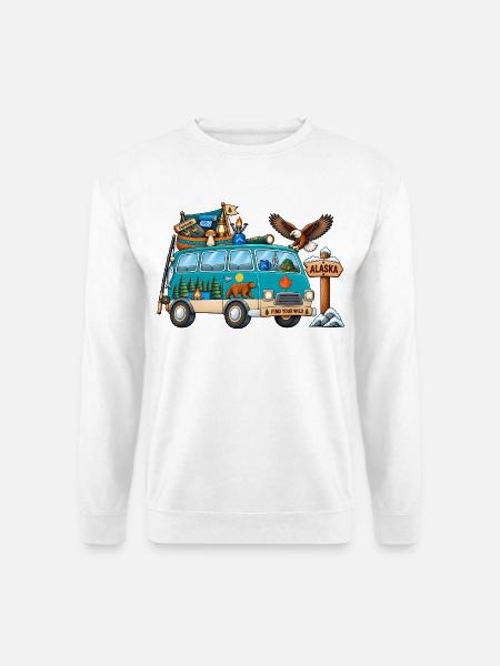 Alaska Camper Wohnmobil - Unisex Pullover - Weiß