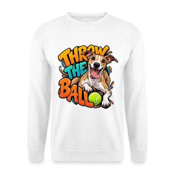 Whippet - Unisex Pullover - Weiß - Vorne - Alina (178cm) & Michal (187cm)