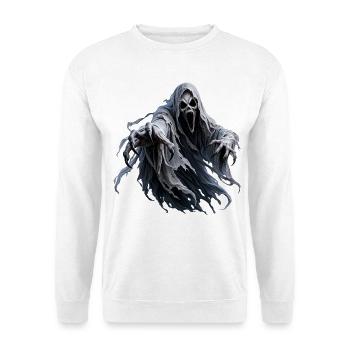 Tödlicher Geist Albtraum - Unisex Pullover - Weiß - Vorne - Alina (178cm) & Michal (187cm)