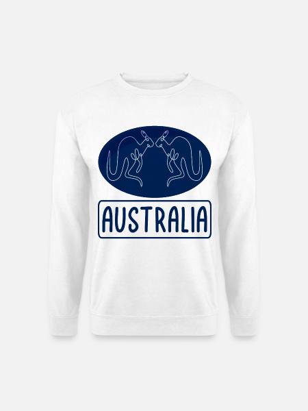 Australia Kangaroo - Unisex Pullover - Weiß