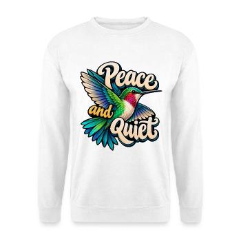 Kolibri - Unisex Pullover - Weiß - Vorne - Alina (178cm) & Michal (187cm)