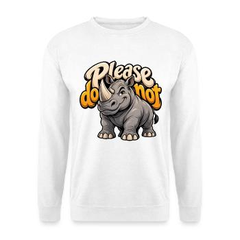 Rhino - Unisex Pullover - Weiß - Vorne - Alina (178cm) & Michal (187cm)