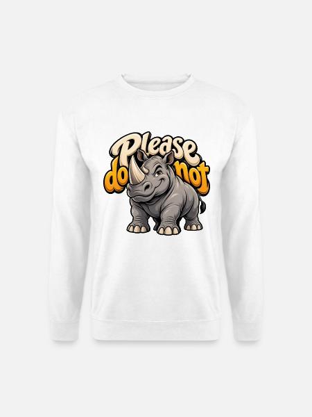 Rhino - Unisex Pullover - Weiß