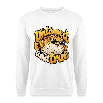 Pallokal - Unisex Pullover - Weiß - Vorne - Alina (178cm) & Michal (187cm)