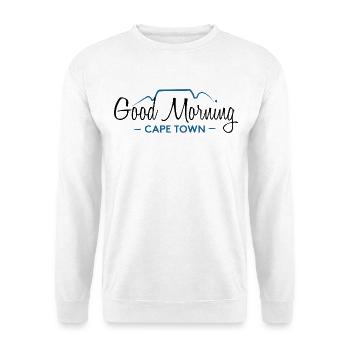 Good Morning Cape Town – Original - Unisex Pullover - Weiß - Vorne - Alina (178cm) & Michal (187cm)