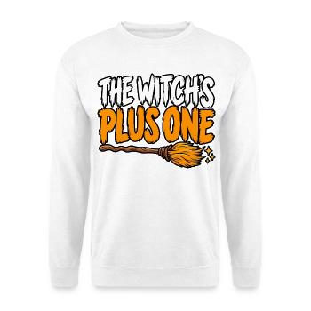 The Witch's Plus One - Unisex Pullover - Weiß - Vorne - Alina (178cm) & Michal (187cm)