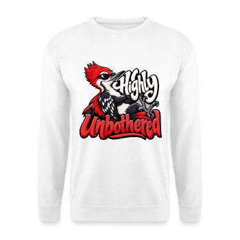 Specht - Unisex Pullover - Weiß - Vorne - Alina (178cm) & Michal (187cm)