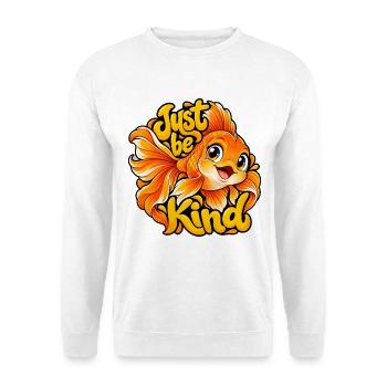Goldfische - Unisex Pullover - Weiß - Vorne - Alina (178cm) & Michal (187cm)