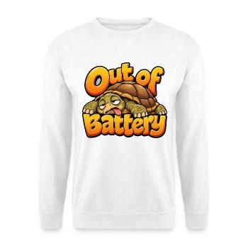 Landschildkröte - Unisex Pullover - Weiß - Vorne - Alina (178cm) & Michal (187cm)